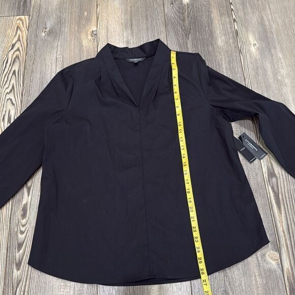 Liverpool NWT Black Long Sleeve Blouse - Picture 7 of 8